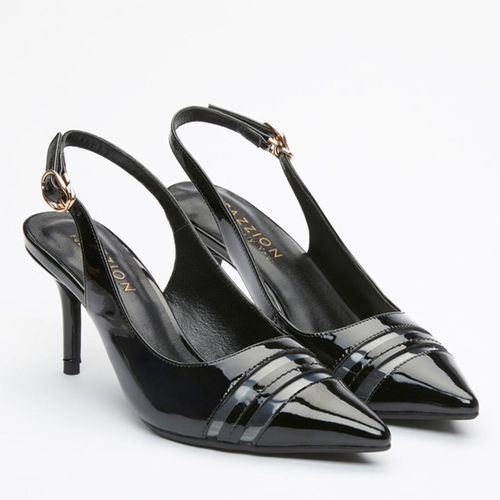 Giày Cao Gót Nữ Pazzion 603-1 - BLACK - Màu Đen Size 38
